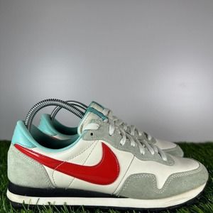 Nike Air Pegasus 83 N7 Shoes Womens 9 Crimson Sail Suede White Athletic Sneakers